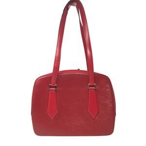 Louis Vuitton Red Leather Epi Voltaire Shoulder Bag